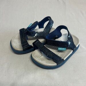 Native Blue and Gray Sporty Sandals
